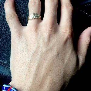 10k Yellow gold Nugget ring